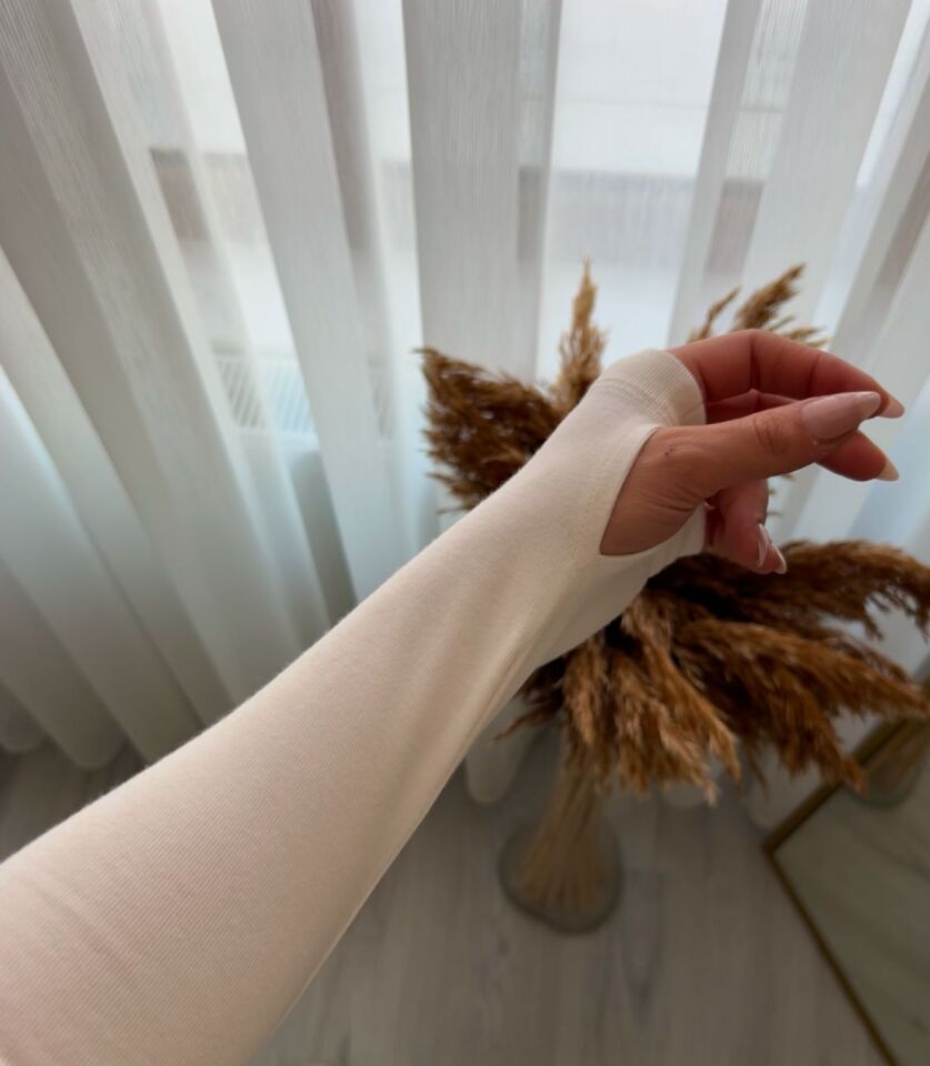 Orijinal Marka Parmak Geçmeli Krem Body